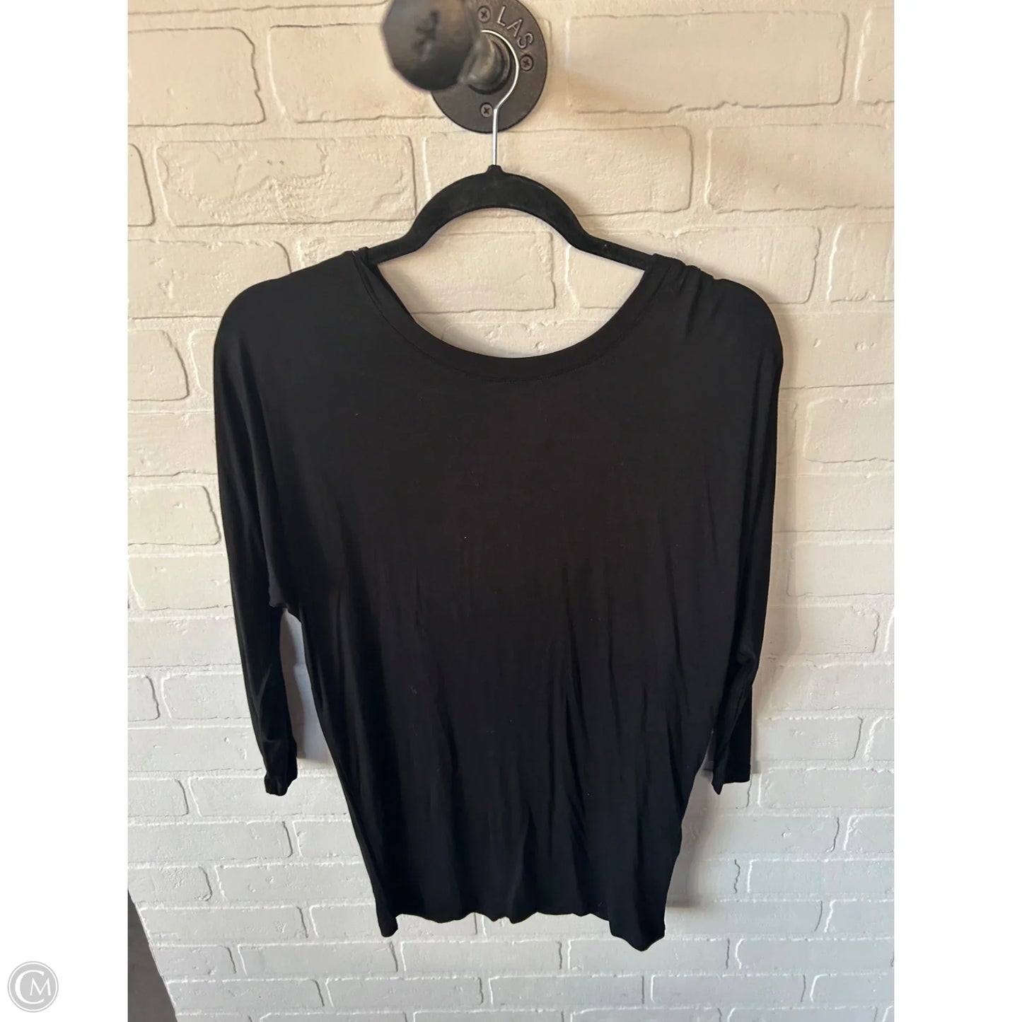 Top Long Sleeve Basic By Clothes Mentor In Black, Size: S