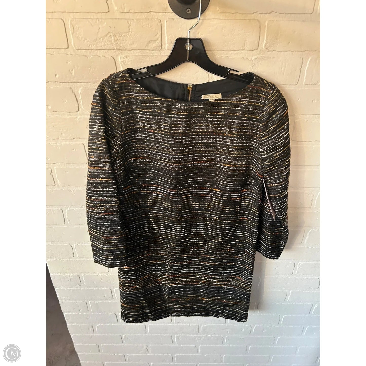 Dress Party Short By Shoshanna In Black & Gold, Size: S