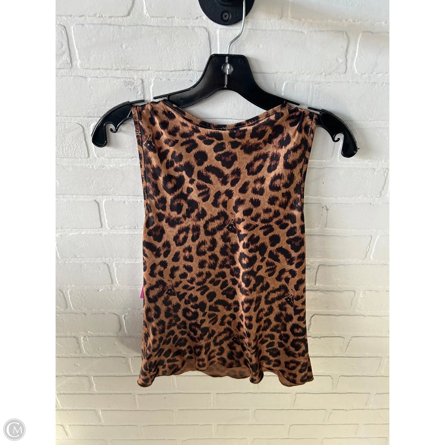 Top Sleeveless By Nicole By Nicole Miller In Animal Print, Size: Xs