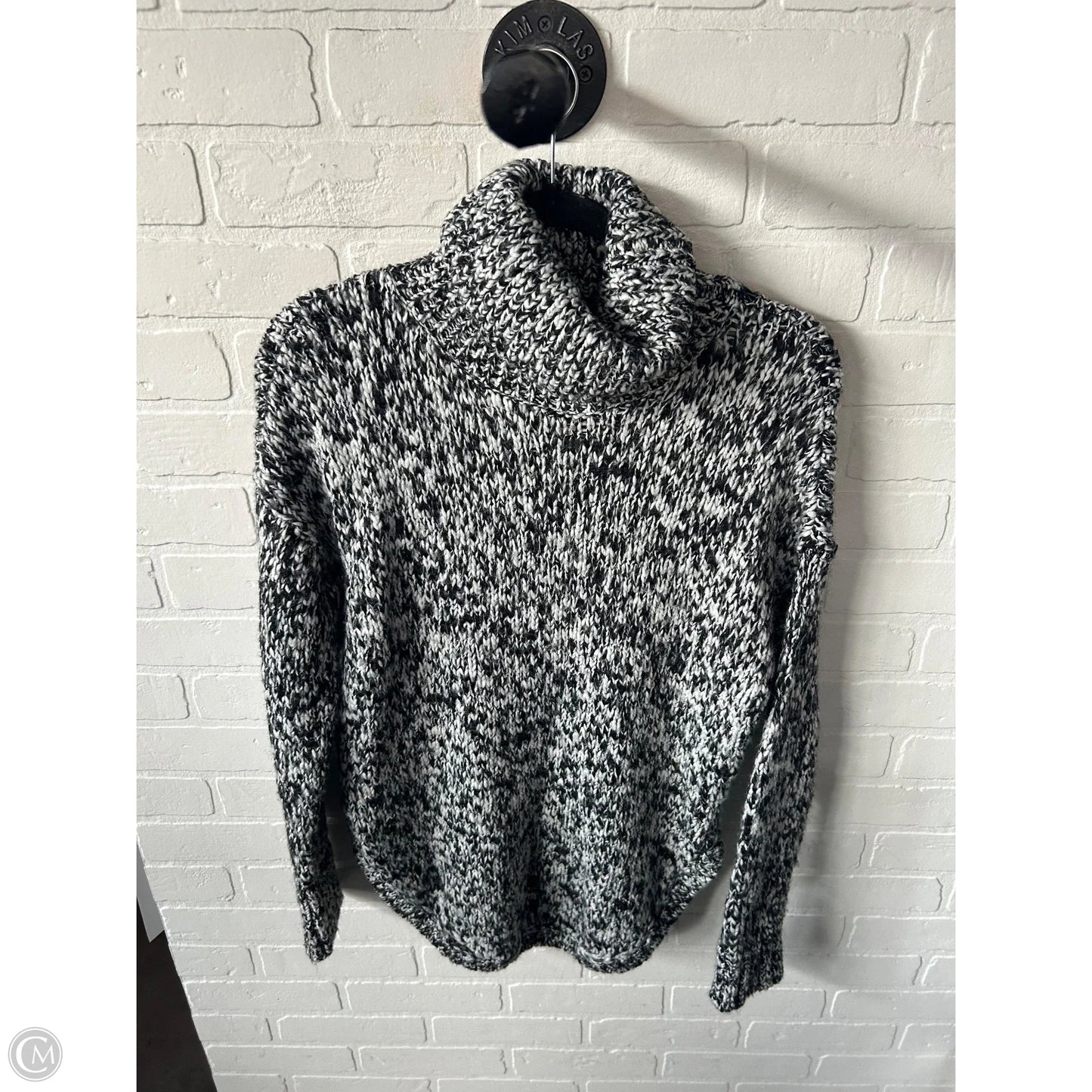 Sweater By Treasure And Bond In Black & White, Size: M