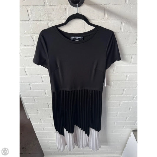Dress Designer By Karl Lagerfeld In Black & White, Size: M