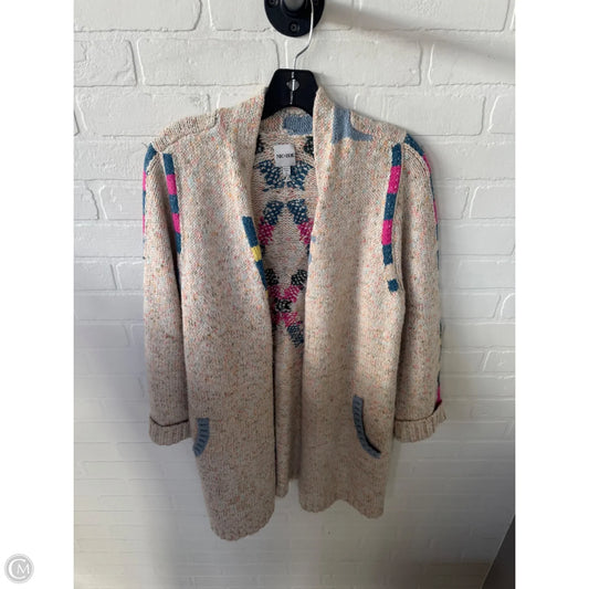 Sweater Cardigan By Nic + Zoe In Beige, Size: L