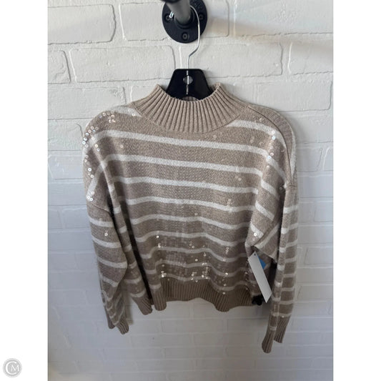 Sweater By On 34th In Tan & White, Size: M
