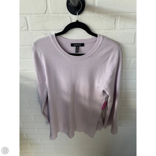 Sweater By Ellen Tracy In Purple, Size: Xl