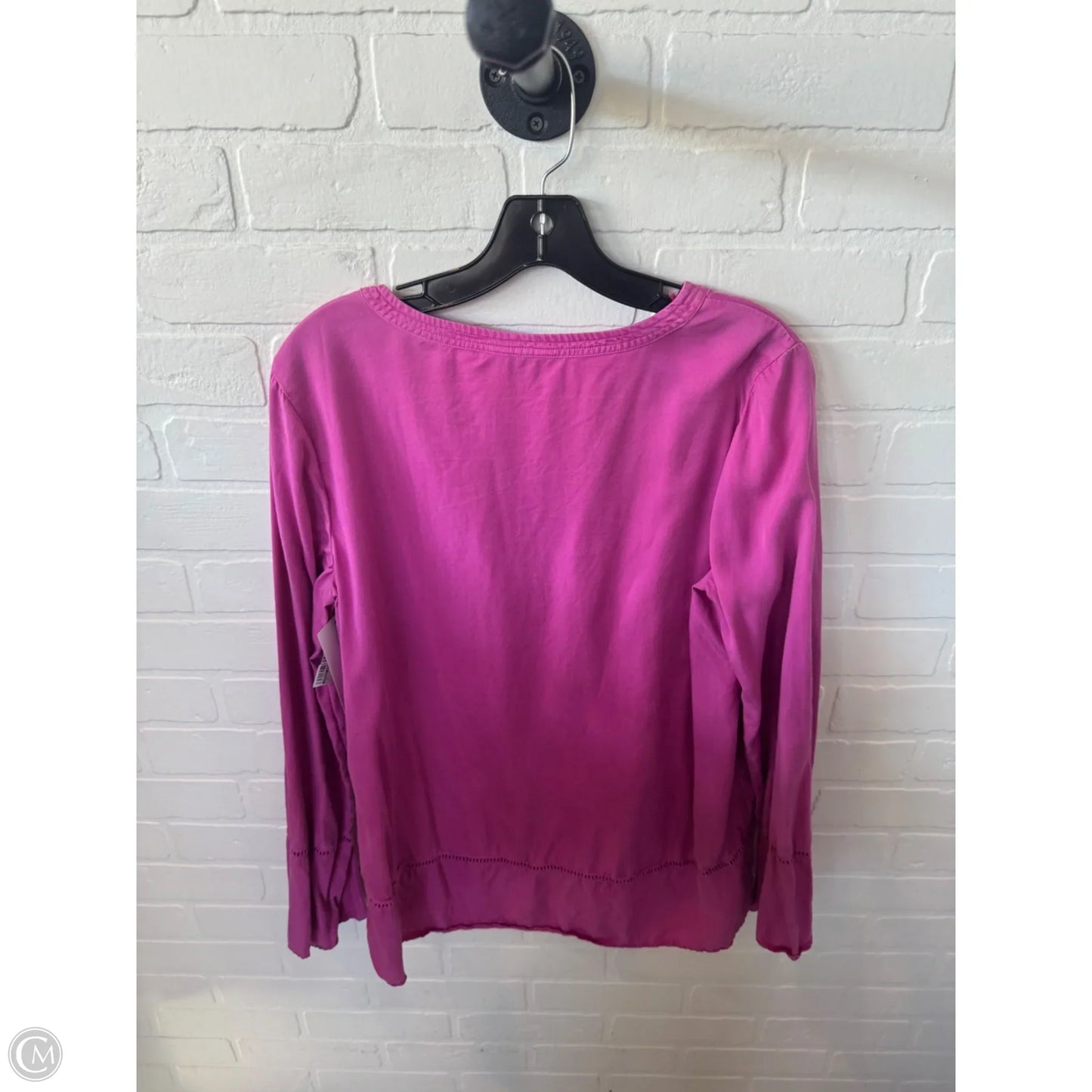 Top Long Sleeve By Crown And Ivy In Pink, Size: L