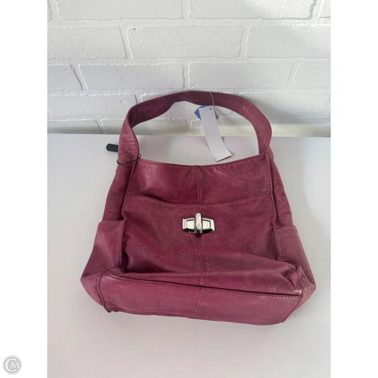 Handbag Leather By B. Makowsky, Size: Medium
