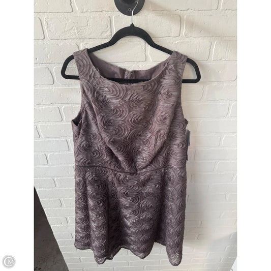 Dress Party Long By Adrianna Papell In Grey, Size: L