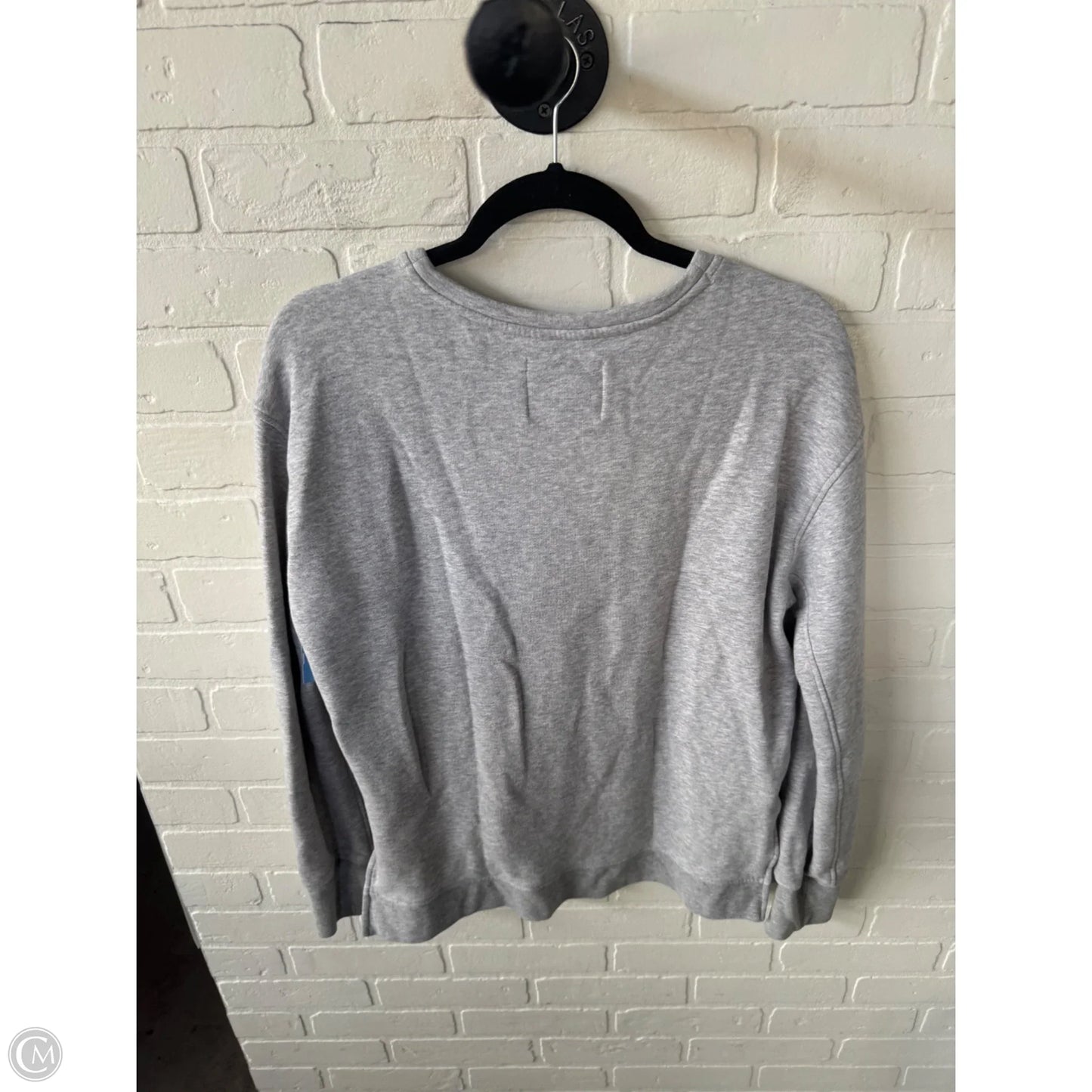 Sweatshirt Crewneck By Victorias Secret In Grey, Size: S