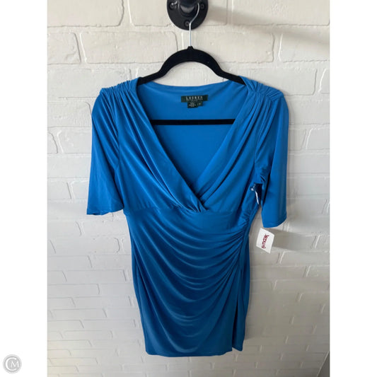 Dress Work By Lauren By Ralph Lauren In Blue, Size: L