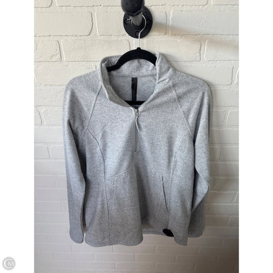 Jacket Fleece By Kyodan In Grey, Size: L