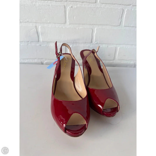 Sandals Heels Stiletto By Cole-haan In Red, Size: 7.5