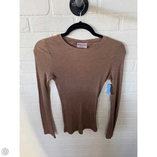 Top Long Sleeve By Michael Stars In Bronze, Size: Osfm