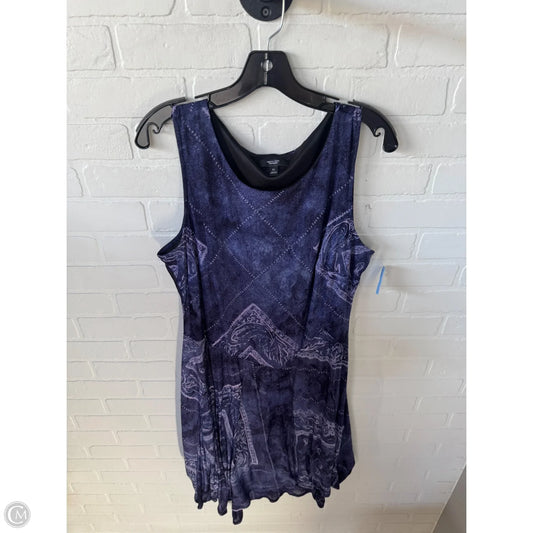 Dress Casual Midi By Simply Vera In Purple, Size: Xl