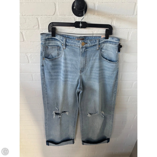 Jeans Wide Leg By Kut In Blue Denim, Size: 10