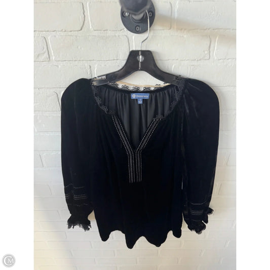 Top 3/4 Sleeve By Democracy In Black, Size: S