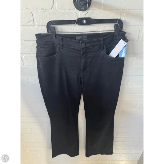 Jeans Flared By Kut In Black Denim, Size: 12