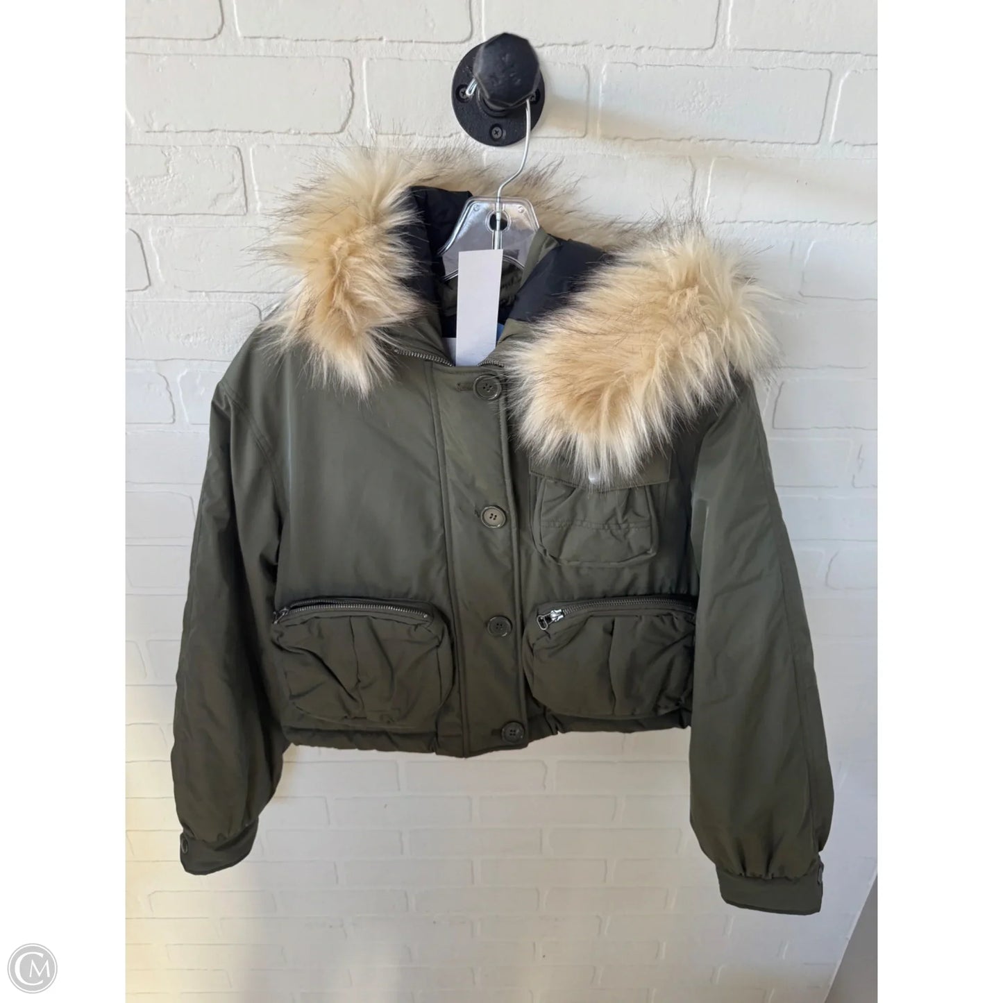 Jacket Puffer & Quilted By Anthropologie In Green, Size: S