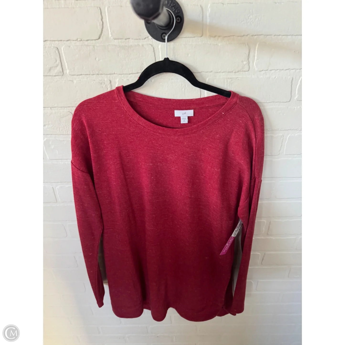 Top Long Sleeve Basic By J. Jill In Red, Size: M