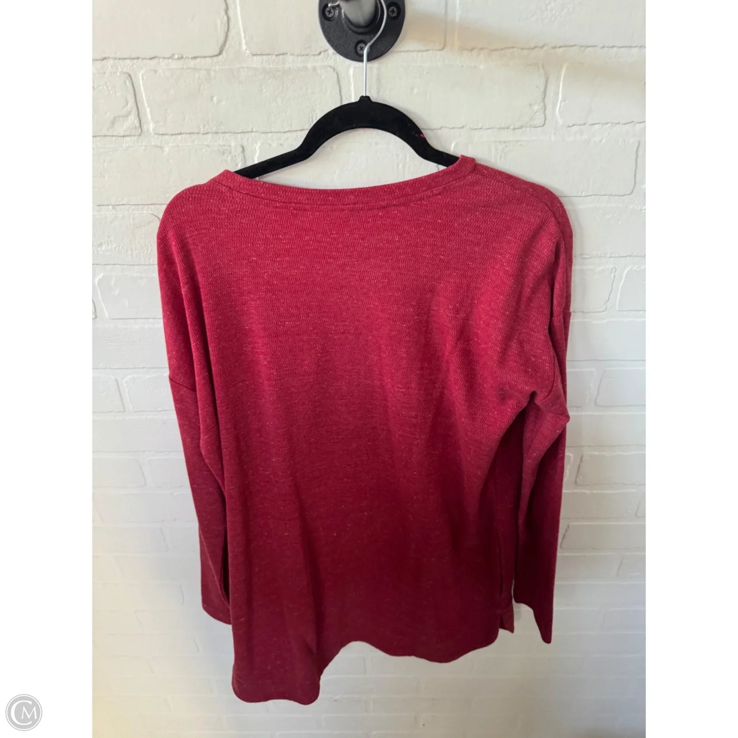 Top Long Sleeve Basic By J. Jill In Red, Size: M