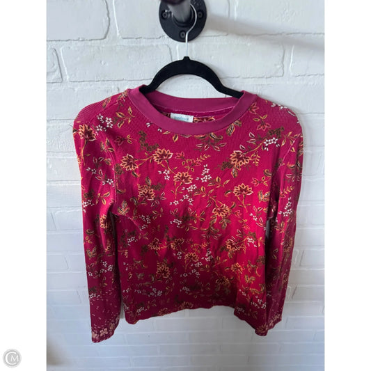 Top Long Sleeve By Sundance In Orange & Pink, Size: L