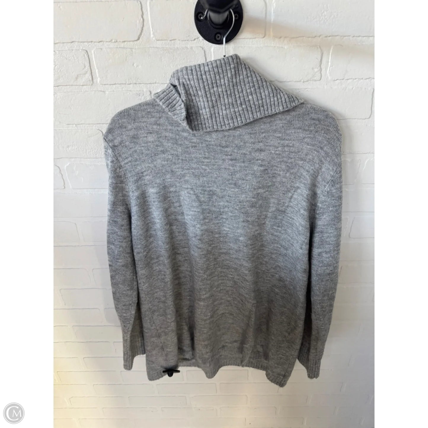 Sweater By Calvin Klein In Grey, Size: M