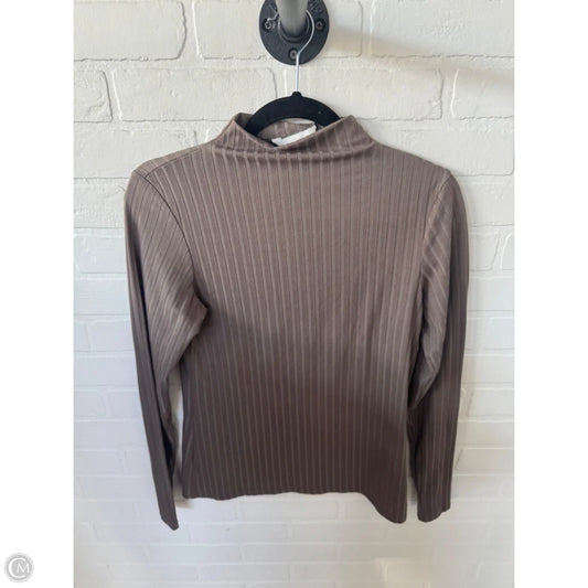 Top Long Sleeve Basic By H&m In Brown, Size: L