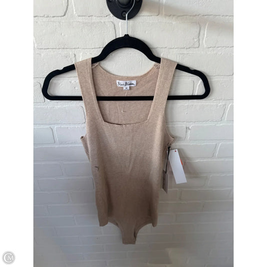 Bodysuit By Clothes Mentor In Tan, Size: M