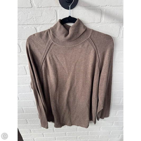 Sweater By Jeanne Pierre In Tan, Size: Xl