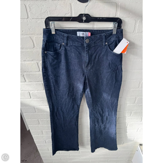 Jeans Flared By Cabi In Blue Denim, Size: 4