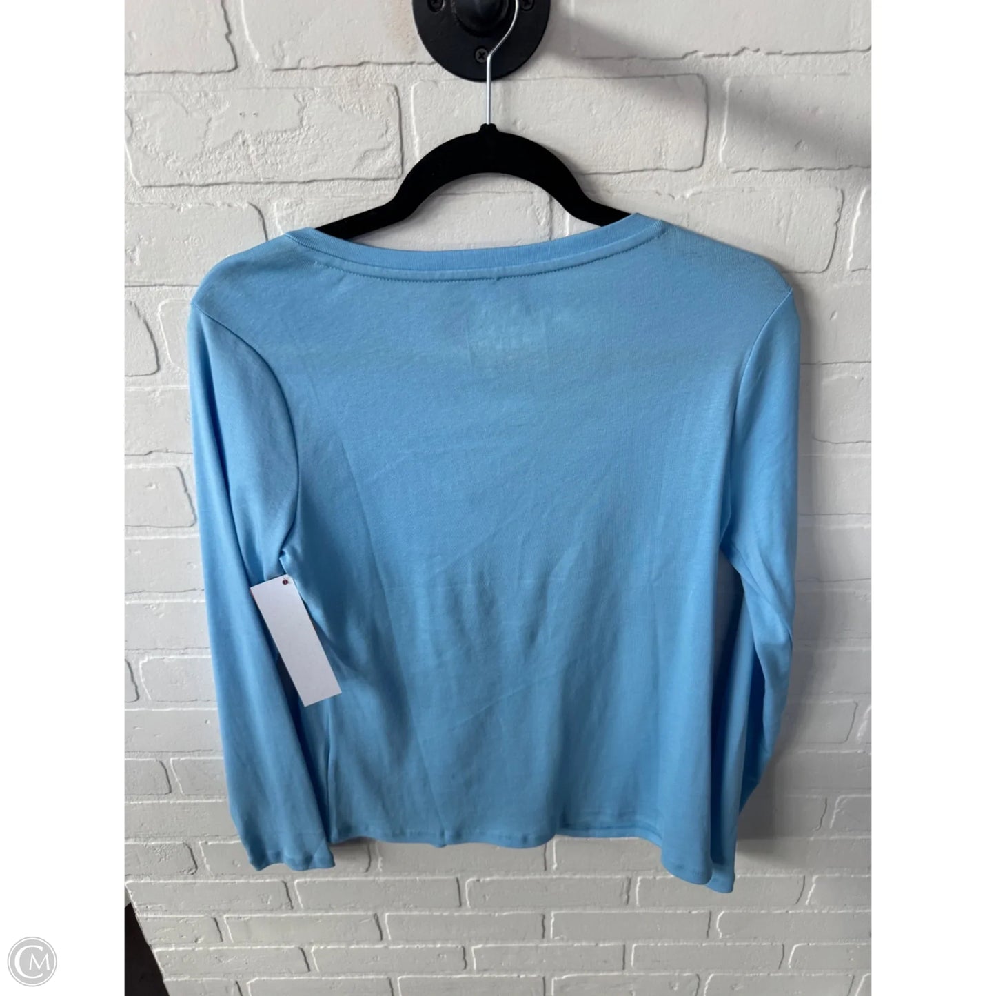 Top Long Sleeve Basic By Charter Club In Blue, Size: M