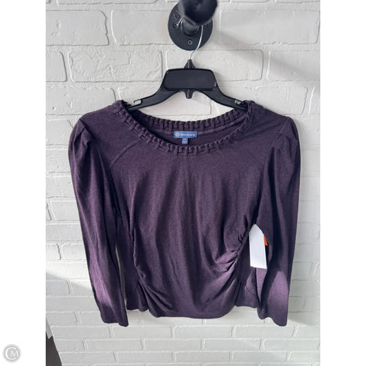 Top Long Sleeve By Democracy In Purple, Size: Lp