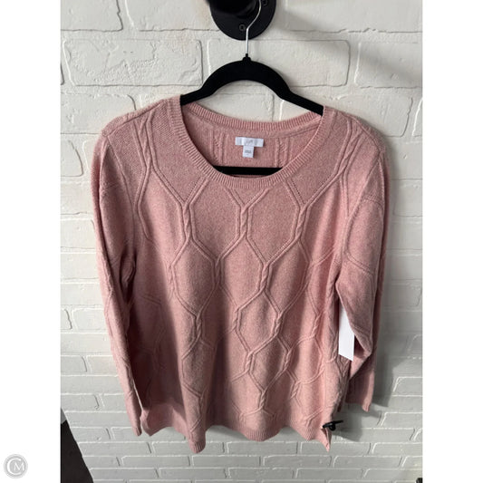 Sweater By J. Jill In Pink, Size: L