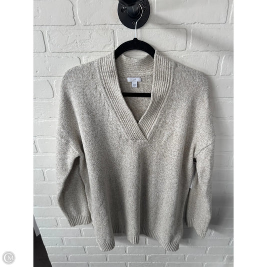 Sweater By J. Jill In Cream & Tan, Size: L