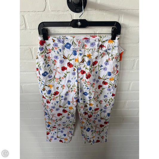 Capris By St Johns Bay In Floral Print, Size: 2