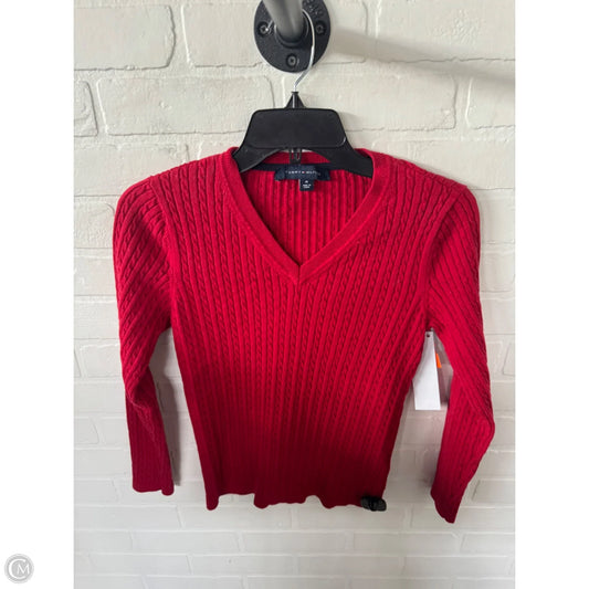 Sweater By Tommy Hilfiger In Red, Size: M