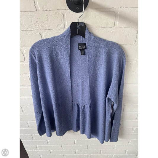 Cardigan By Eileen Fisher In Purple, Size: Lp