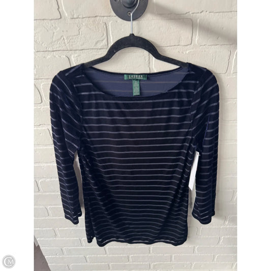 Tunic Long Sleeve By Lauren By Ralph Lauren In Blue, Size: M