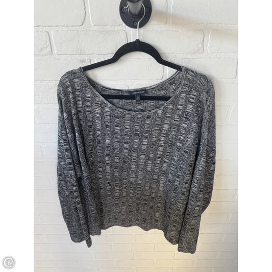 Sweater By Eileen Fisher In Black & Grey, Size: Xl