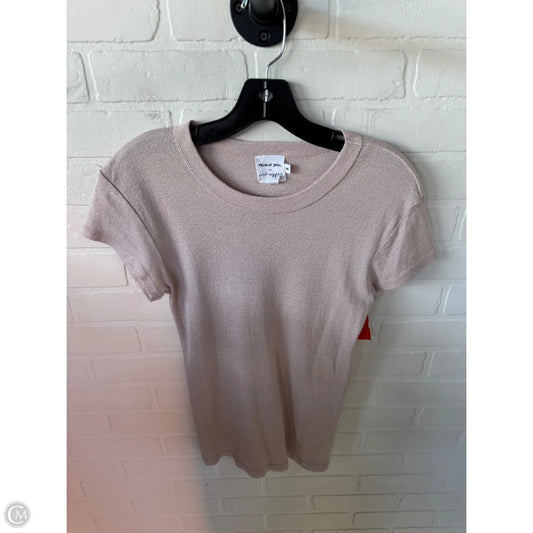 Top Short Sleeve By Michael Stars In Tan, Size: Osfm