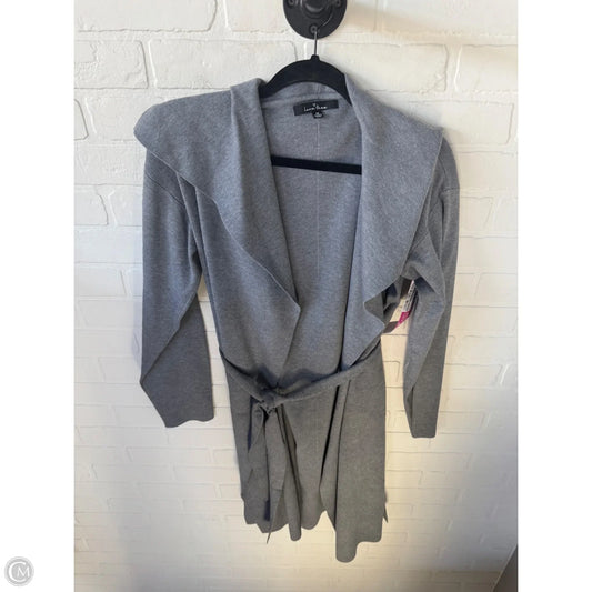 Sweater Cardigan By Love Tree In Grey, Size: M