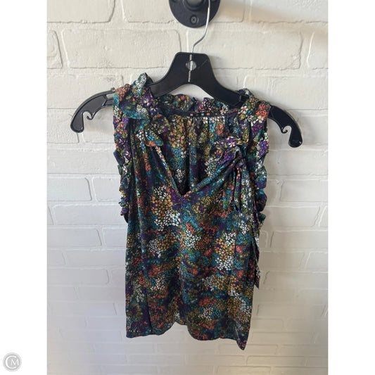 Top Sleeveless By Clothes Mentor In Blue & Green, Size: M
