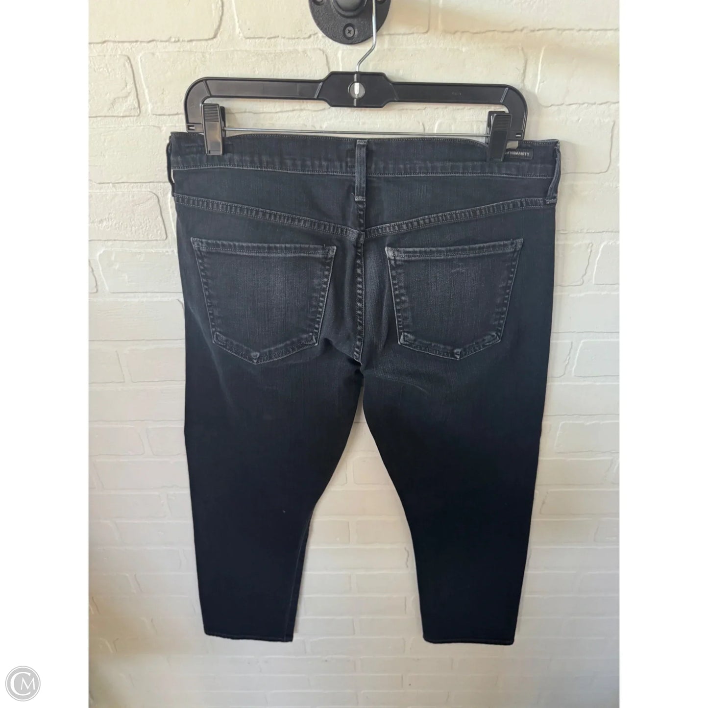 Jeans Boyfriend By Citizens Of Humanity In Black Denim, Size: 8