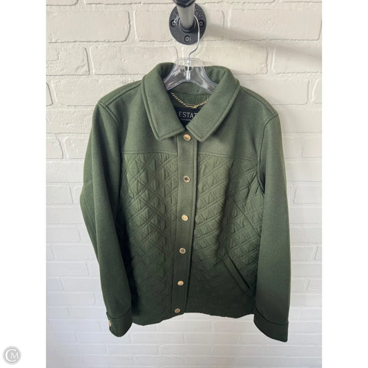 Jacket Puffer & Quilted By Isaac Mizrahi Live Qvc In Green, Size: S