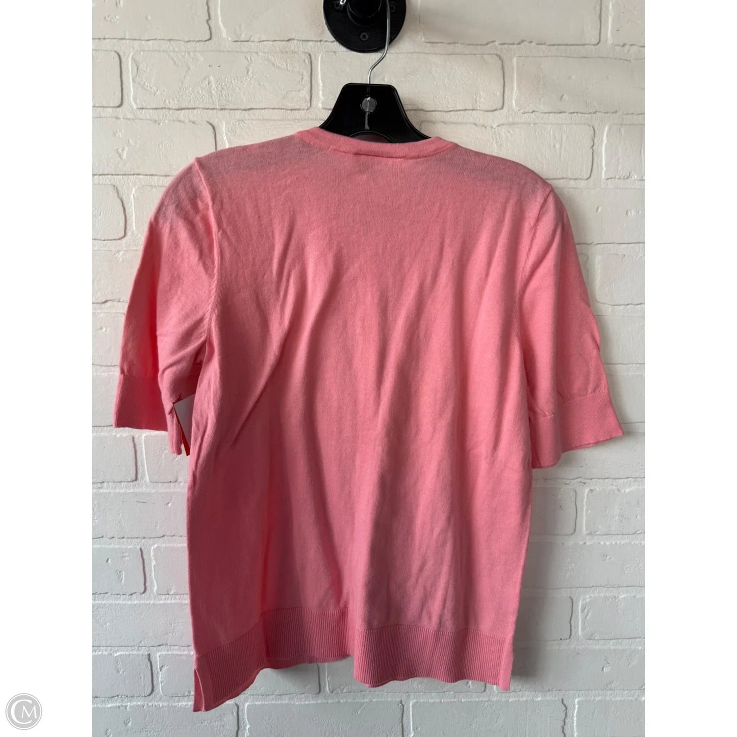 Sweater Short Sleeve By Loft In Pink, Size: M