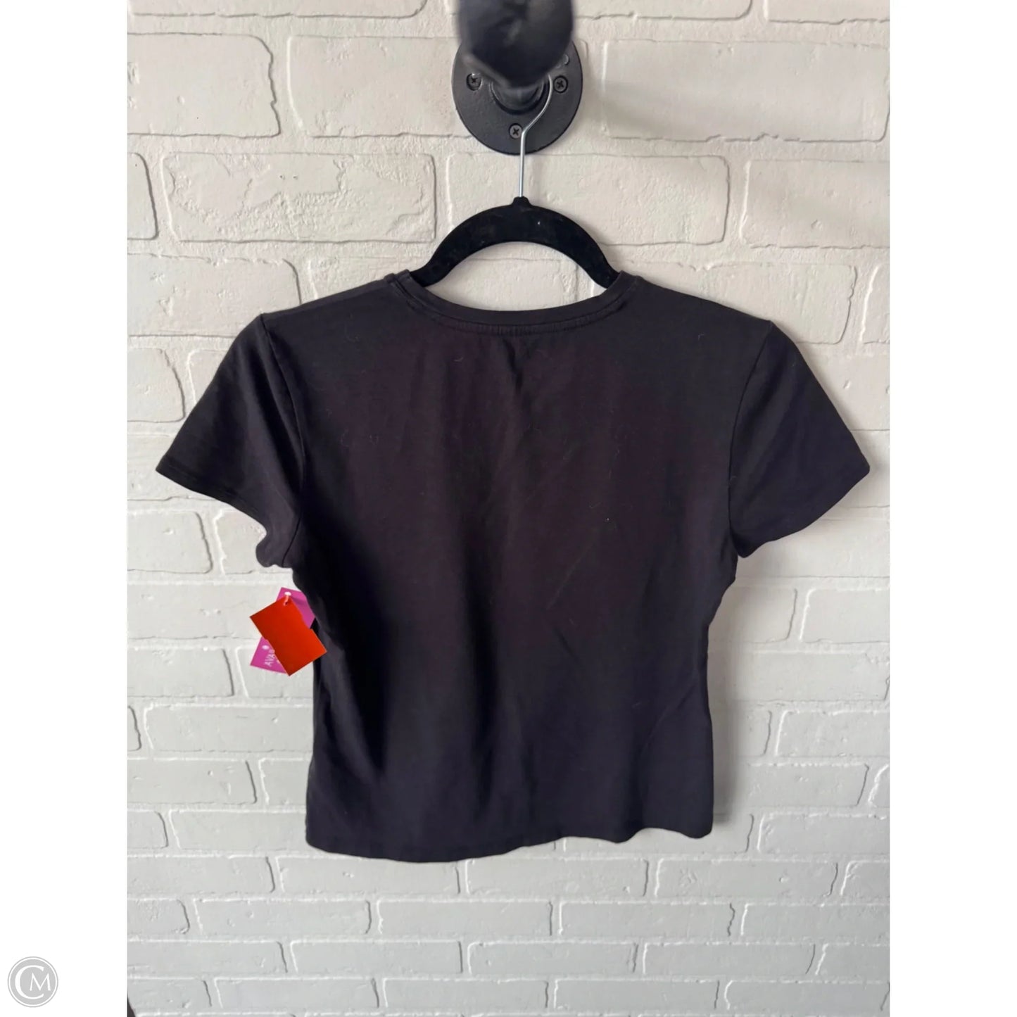 Top Short Sleeve Basic By Tahari In Black, Size: S