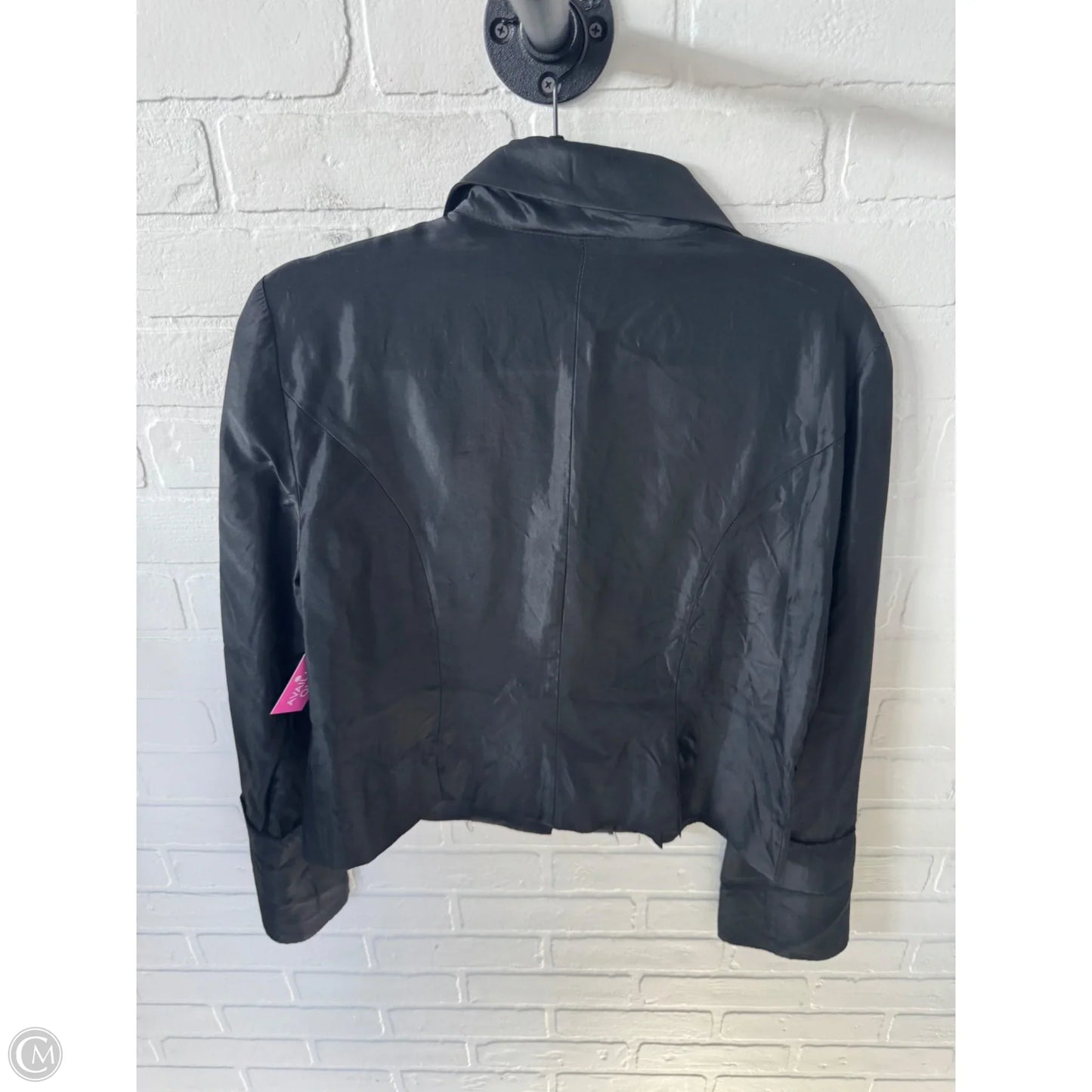 Top Long Sleeve By Peck And Peck In Black & Silver, Size: Xl