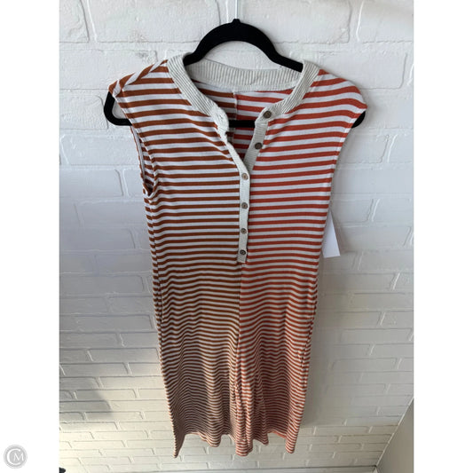 Jumpsuit By Clothes Mentor In Orange & White, Size: S