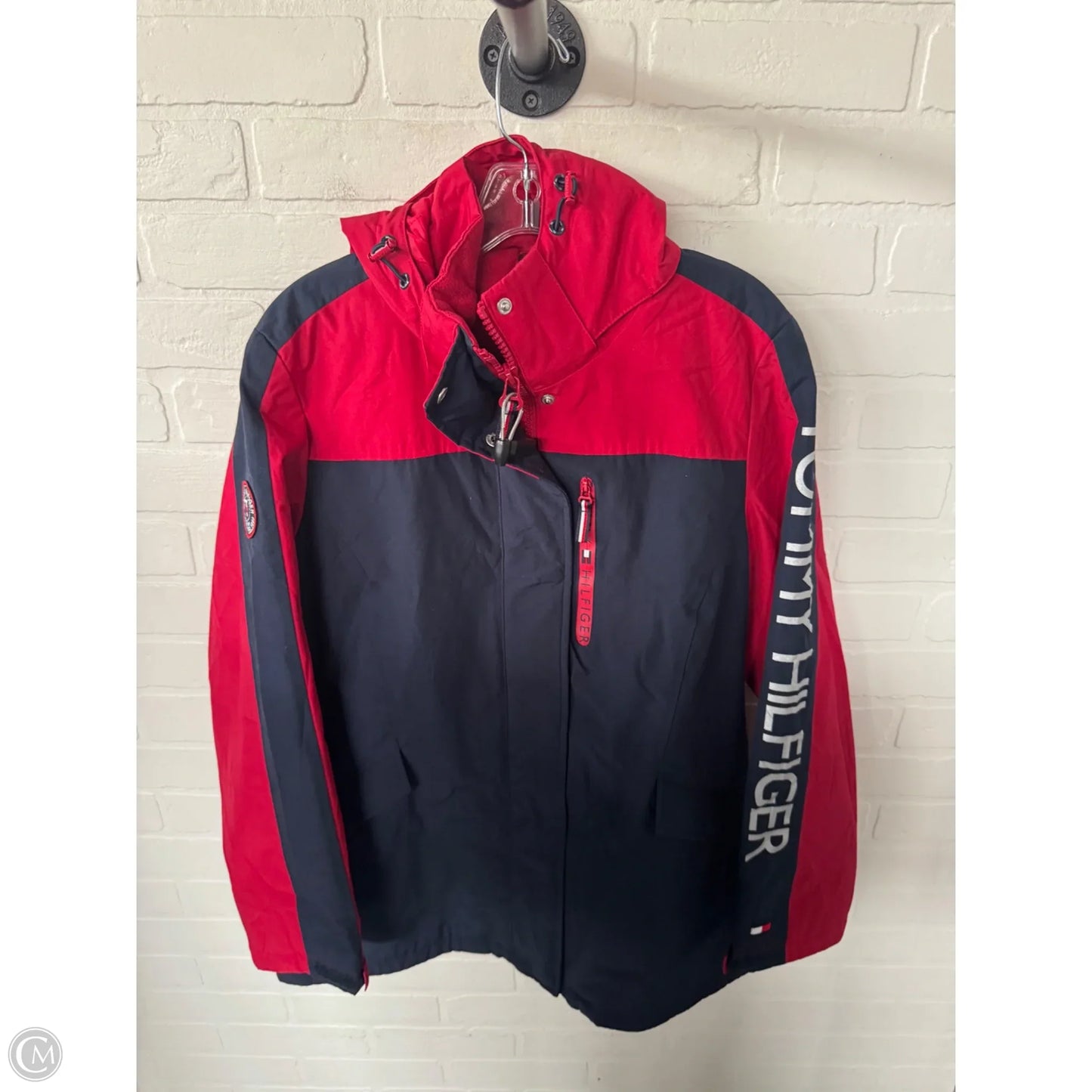 Coat Other By Tommy Hilfiger In Blue & Red, Size: L