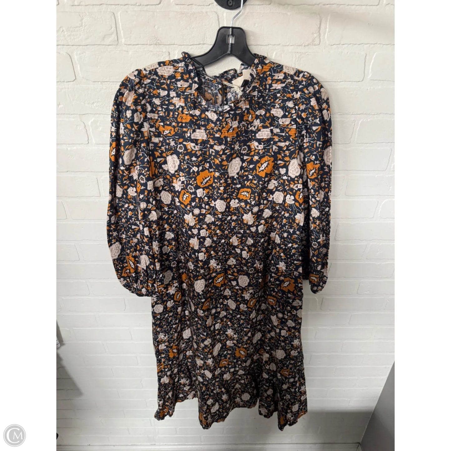 Dress Casual Midi By Universal Thread In Blue & Yellow, Size: M