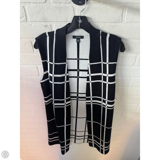 Vest Sweater By Alfani In Black & White, Size: S